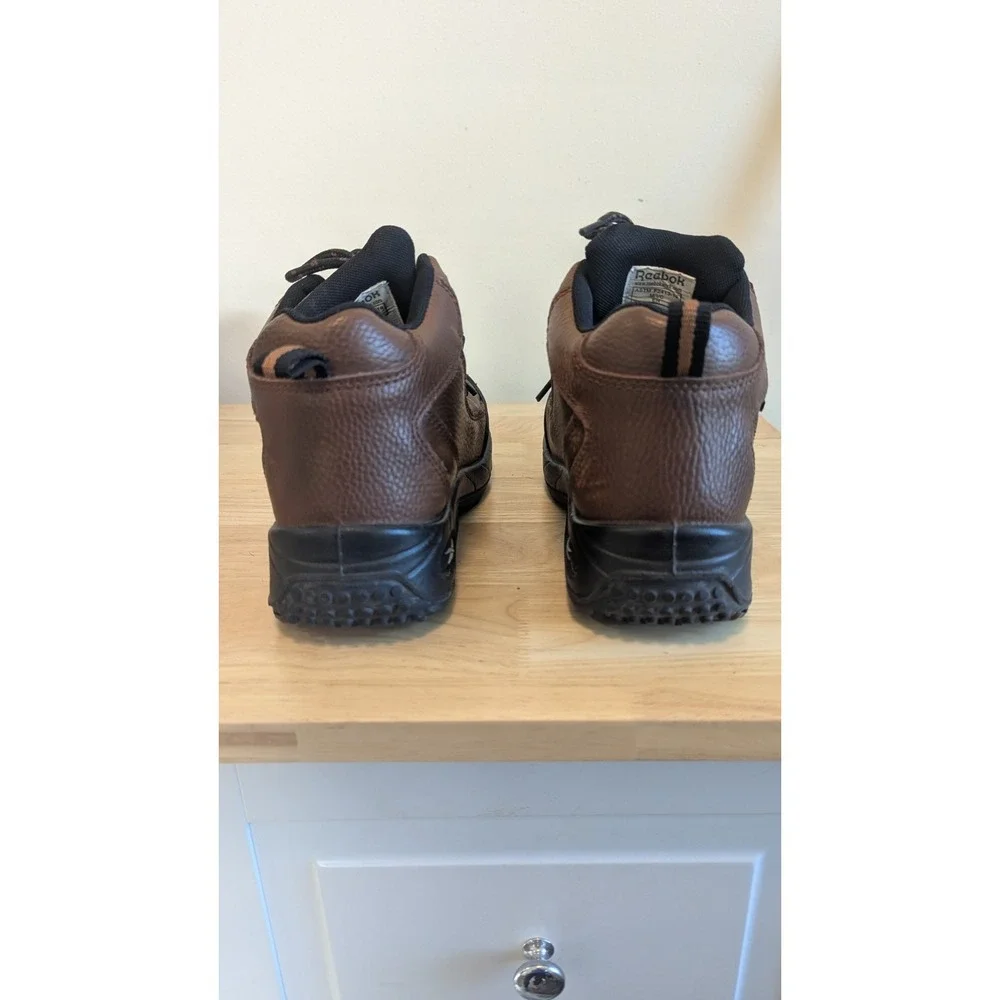 Reebok Tiahawk Mens 6 Composite Toe Work Boots Brown‎ Leather Workwear Outdoor